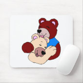 可愛いクマ マウスパッド (マウス)