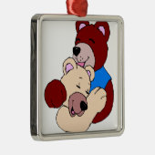 可愛いクマ メタルオーナメント (右)