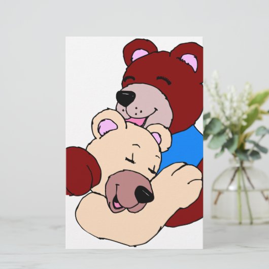 可愛いクマ 便箋 (スタンド正面)