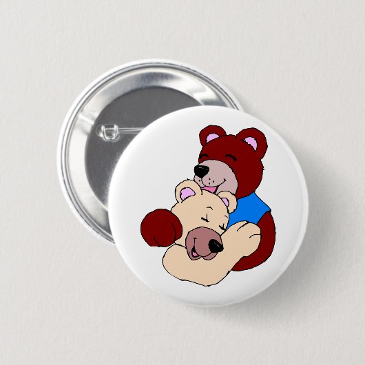 可愛いクマ 缶バッジ (正面&裏面)