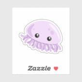 可愛いクラゲカスタムカットのビニールシール シール (シート)