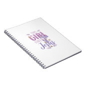 可愛いクリスチャンの女の子イエスが大好き ノートブック (右側)