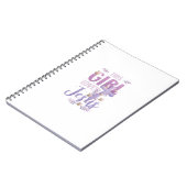 可愛いクリスチャンの女の子イエスが大好き ノートブック (左側)