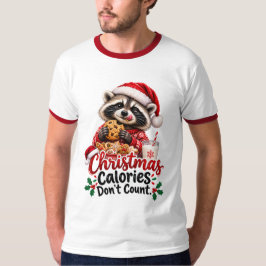 可愛いクリスマスのカロリーカウントホリデークッキー Tシャツ