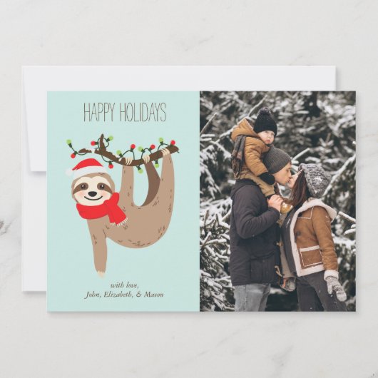 可愛いクリスマスのスースカスタムの写真 シーズンカード (正面)