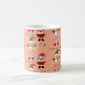 可愛いクリスマスの喜び コーヒーマグカップ (中央)