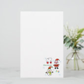 可愛いクリスマスの喜び 便箋 (スタンド正面)
