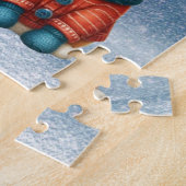 可愛いクリスマスの子犬&子猫 ジグソーパズル (側面)