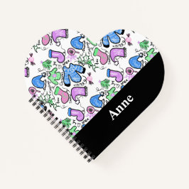 可愛いクリスマスの醜いセーターのドードルスワーズパターン ノートブック