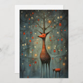 可愛いクリスマスカード – ユニーククリスマスカード シーズンカード (正面/裏面)