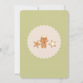 可愛いクリスマスキッズホリデーパーティーの招待 招待状 (裏面)