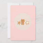 可愛いクリスマスキッズホリデーパーティーの招待 招待状 (裏面)