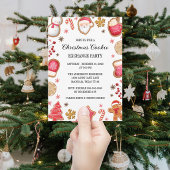 可愛いクリスマスクッキー交換会 招待状