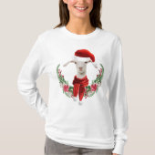 可愛いクリスマスサネンヤギkid 2リース tシャツ (正面)