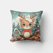 可愛いクリスマスシーン装飾用クッション クッション (正面)