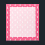 可愛いクリスマスツリーパステルとホットピンク ノートパッド<br><div class="desc">モダンミニマルなクリスマスパターン。</div>