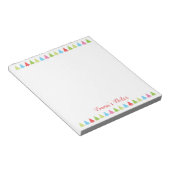 可愛いクリスマスツリー名ストッキングスタッフメモ帳 ノートパッド (アングル)