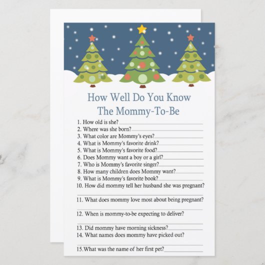 可愛いクリスマスツリー (正面/裏面)