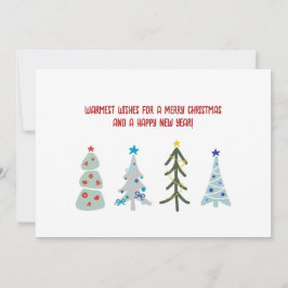 可愛いクリスマスツリー シーズンカード