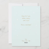 可愛いクリスマスツリー・ミニマルモダンリスト シーズンカード (裏面)