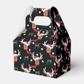 可愛いクリスマスディアビーフボックス – ゲーブル フェイバーボックス (裏面サイド)