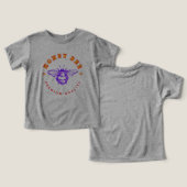 可愛いクリスマストドラーTシャツ – トナカイデザイン (デザイン正面&裏面)