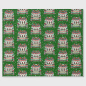 可愛いクリスマストナディアトリオ醜いクリスマスセーター ラッピングペーパー (フラット)