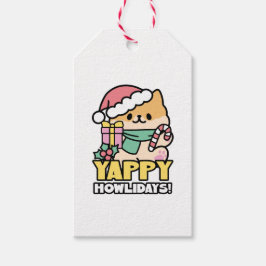 可愛いクリスマスドッグ – Yappy Howlidays ギフトタグ