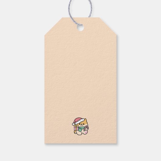 可愛いクリスマスドッグ – Yappy Howlidays ギフトタグ (裏面)