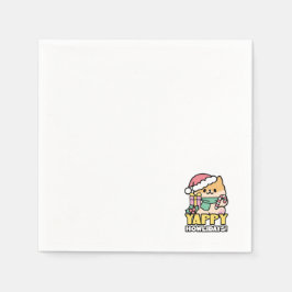 可愛いクリスマスドッグ – Yappy Howlidays スタンダードカクテルナプキン