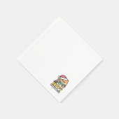 可愛いクリスマスドッグ – Yappy Howlidays スタンダードカクテルナプキン (角)