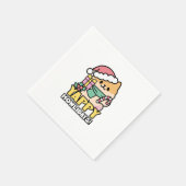 可愛いクリスマスドッグ – Yappy Howlidays スタンダードカクテルナプキン (角)