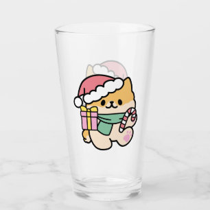 可愛いクリスマスドッグ – Yappy Howlidays タンブラーグラス