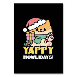 可愛いクリスマスドッグ – Yappy Howlidays テーブルナンバー