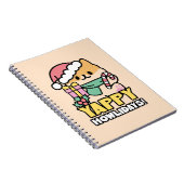 可愛いクリスマスドッグ – Yappy Howlidays ノートブック (右側)