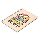 可愛いクリスマスドッグ – Yappy Howlidays ノートブック (左側)