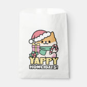 可愛いクリスマスドッグ – Yappy Howlidays フェイバーバッグ (正面)