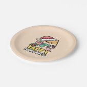 可愛いクリスマスドッグ – Yappy Howlidays ペーパープレート (アングル)