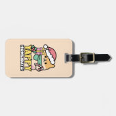 可愛いクリスマスドッグ – Yappy Howlidays ラゲッジタグ (正面横)