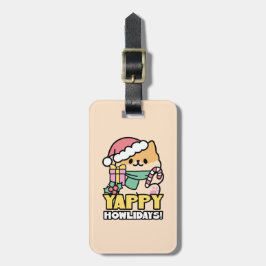可愛いクリスマスドッグ – Yappy Howlidays ラゲッジタグ