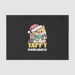 可愛いクリスマスドッグ – Yappy Howlidays 薄葉紙