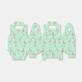 可愛いクリスマスピンクのフラミンゴパターン フェイバーボックス (折り畳みなし)