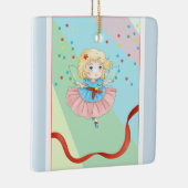 可愛いクリスマスフェアリー セラミックオーナメント (右)