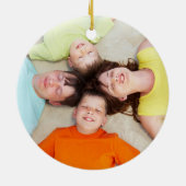 可愛いクリスマスフォトオーナメント:：トナカイのルドルフ セラミックオーナメント (裏面)