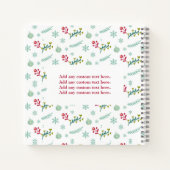 可愛いクリスマスフォトベビー記念1年記念 ノートブック (裏面)