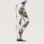 可愛いクリスマスフラミンゴのレギンス！ レギンス (右)