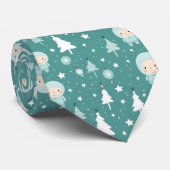 可愛いクリスマスベビー柄 ネクタイ (ロール)