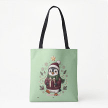 可愛いクリスマスペンギンのトートバッグを買わなきゃ