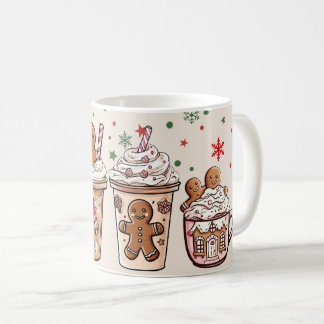 可愛いクリスマスホリデードリンク コーヒーマグカップ