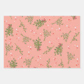 可愛いクリスマスミスタントーキスをするクリスマス品種 ラッピングペーパーシート (正面3)